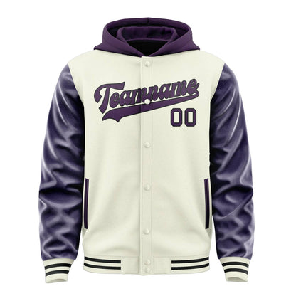 Cream & Purple Classic Jacket