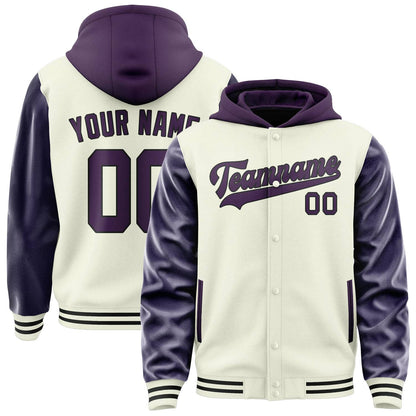 Cream & Purple Classic Jacket