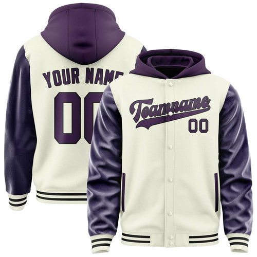 Cream & Purple Classic Jacket