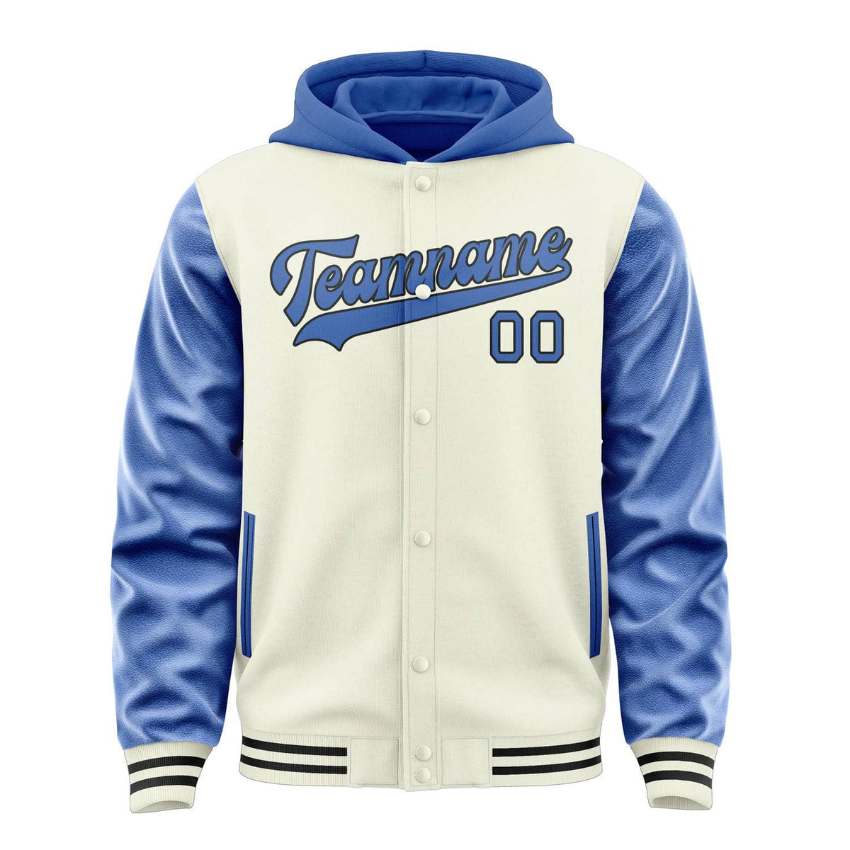 Cream & Sky Blue Court Jacket