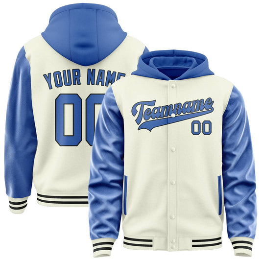 Cream & Sky Blue Court Jacket