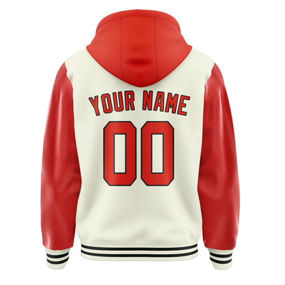 Cream & Orange Red Summit Jacket