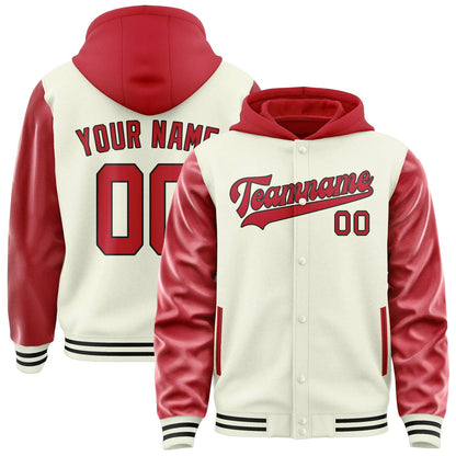 Cream & Red Sideline Jacket