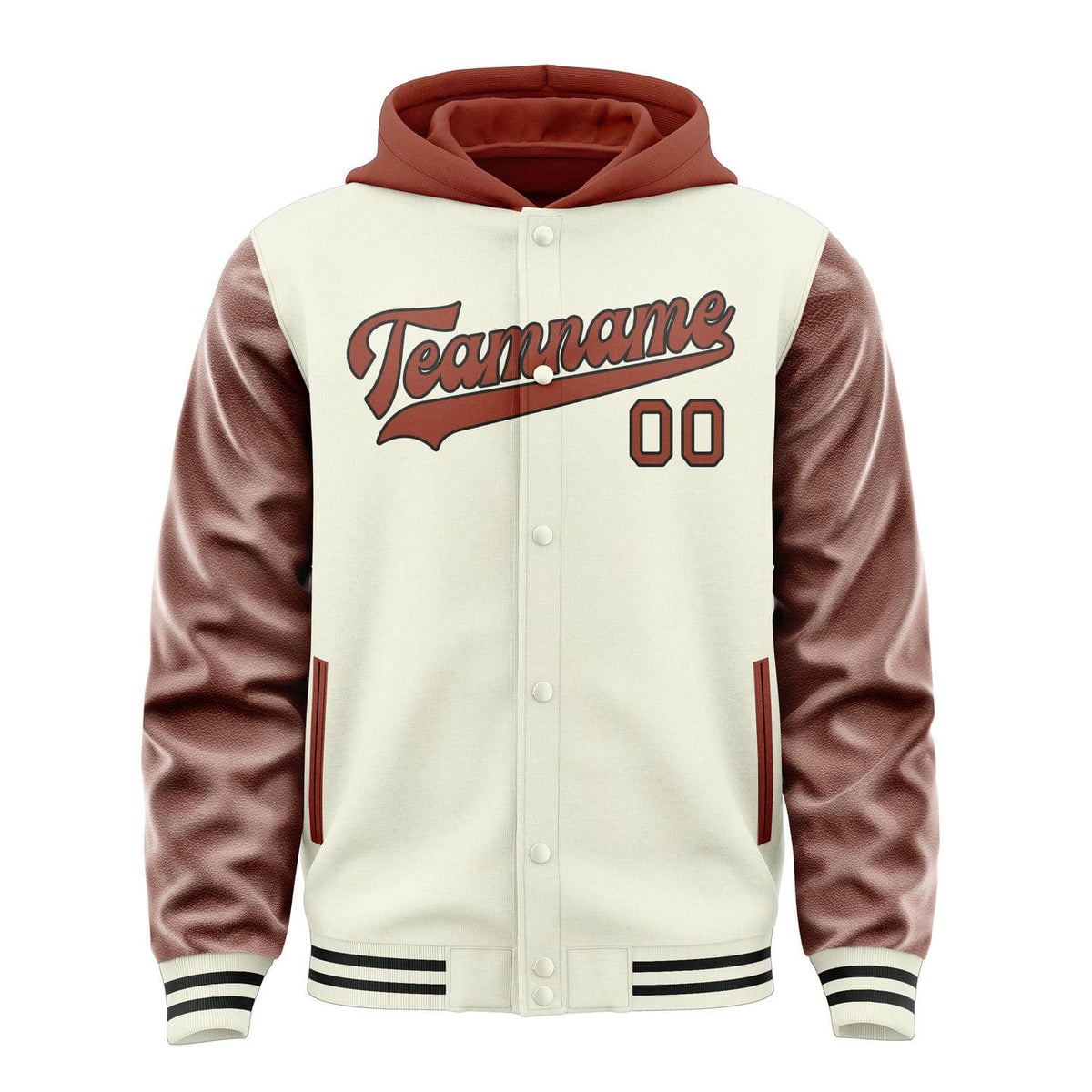 Cream & Coral Red Club Jacket