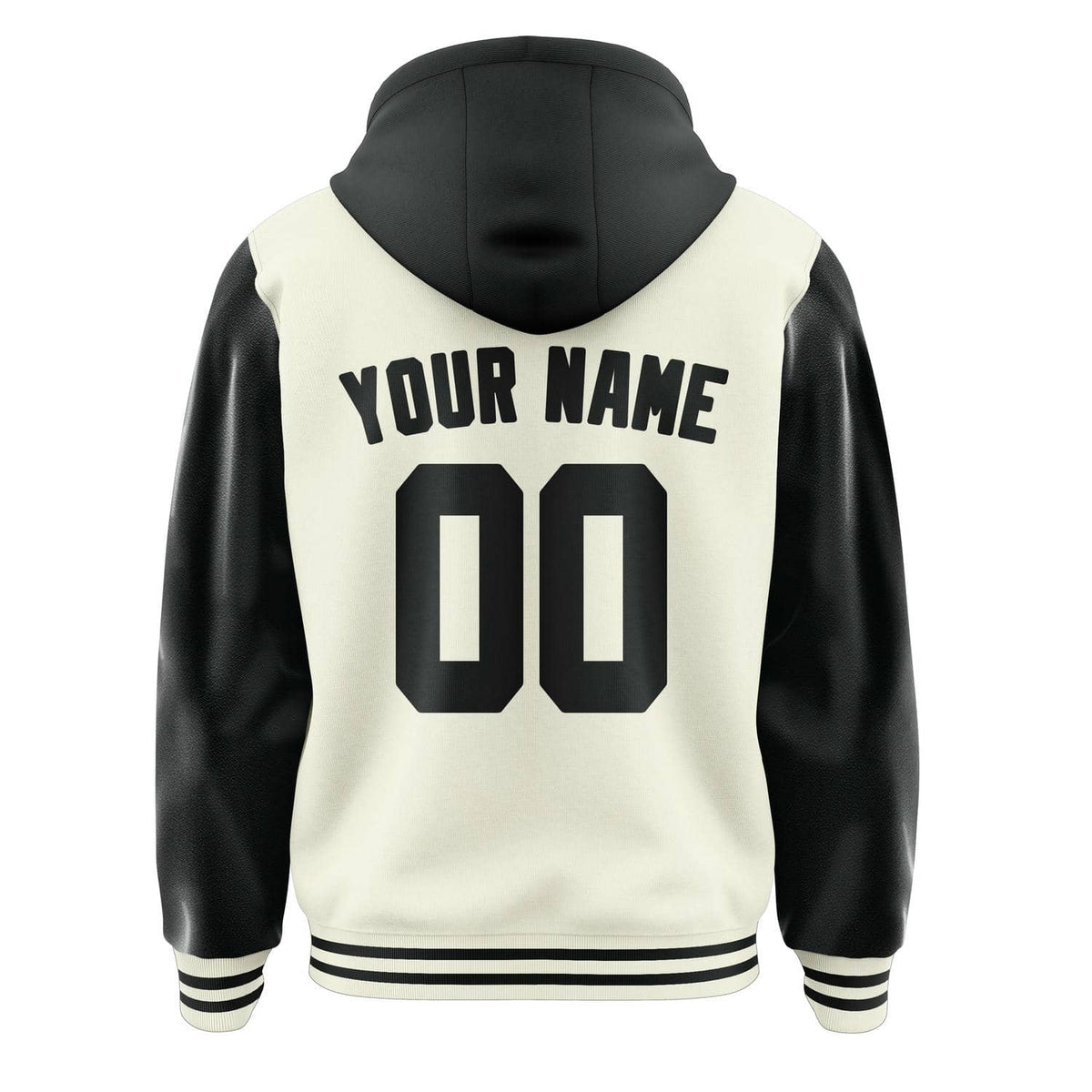 Cream & Black Stadium Jacket