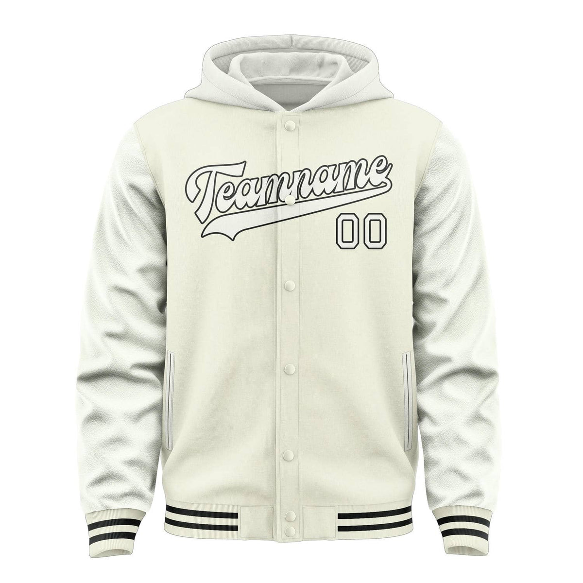 Cream & White Crest Jacket