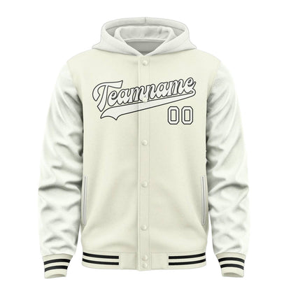 Cream & White Crest Jacket