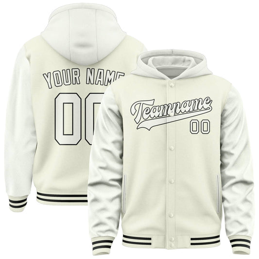 Cream & White Crest Jacket