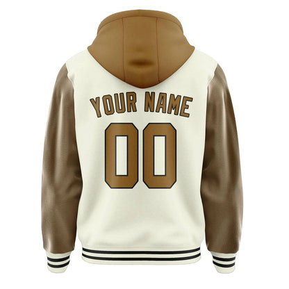 Cream & Khaki Campus Jacket