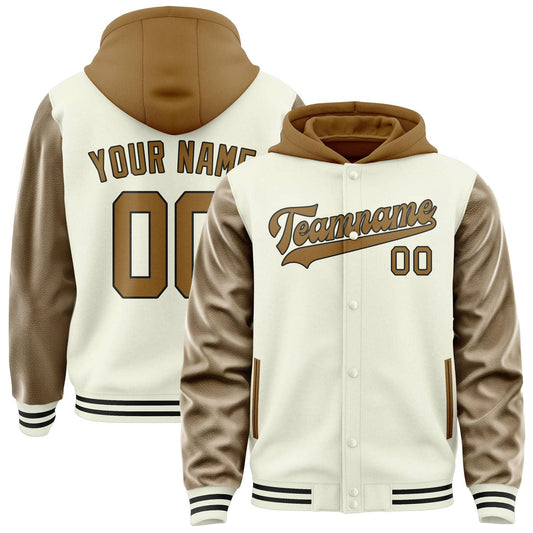 Cream & Khaki Campus Jacket
