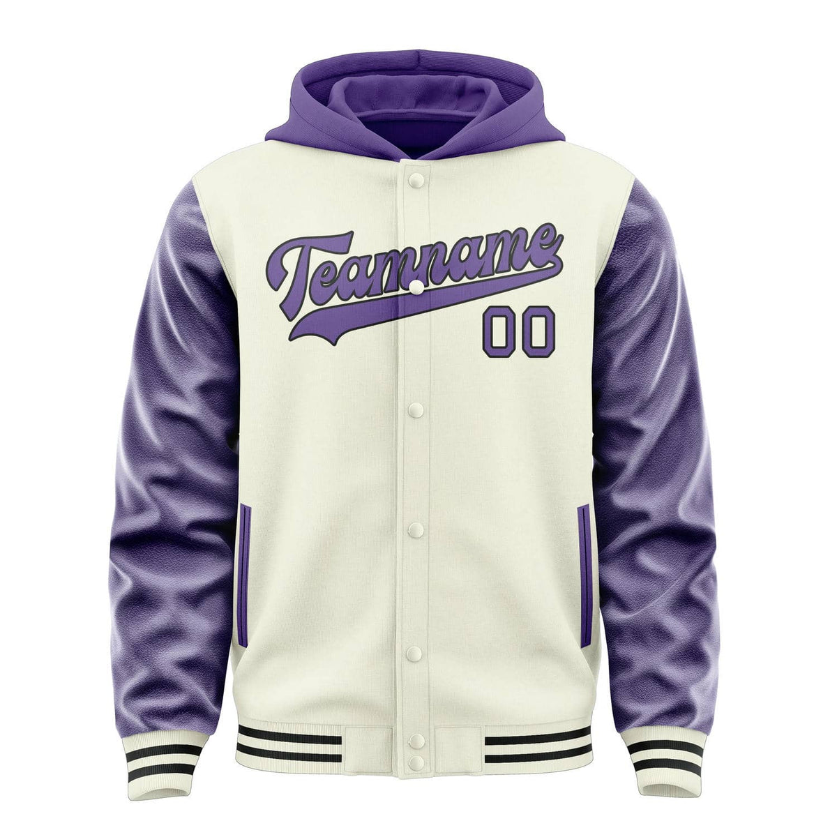 Cream & Light Purple Rally Jacket