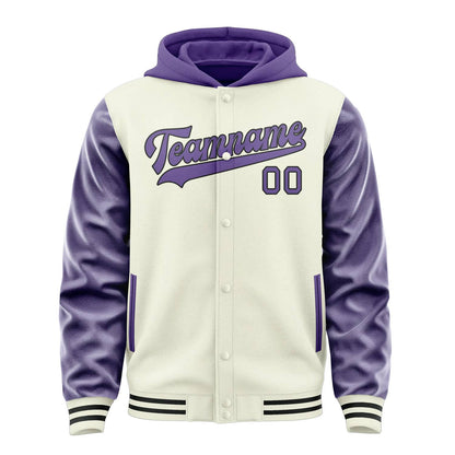 Cream & Light Purple Rally Jacket