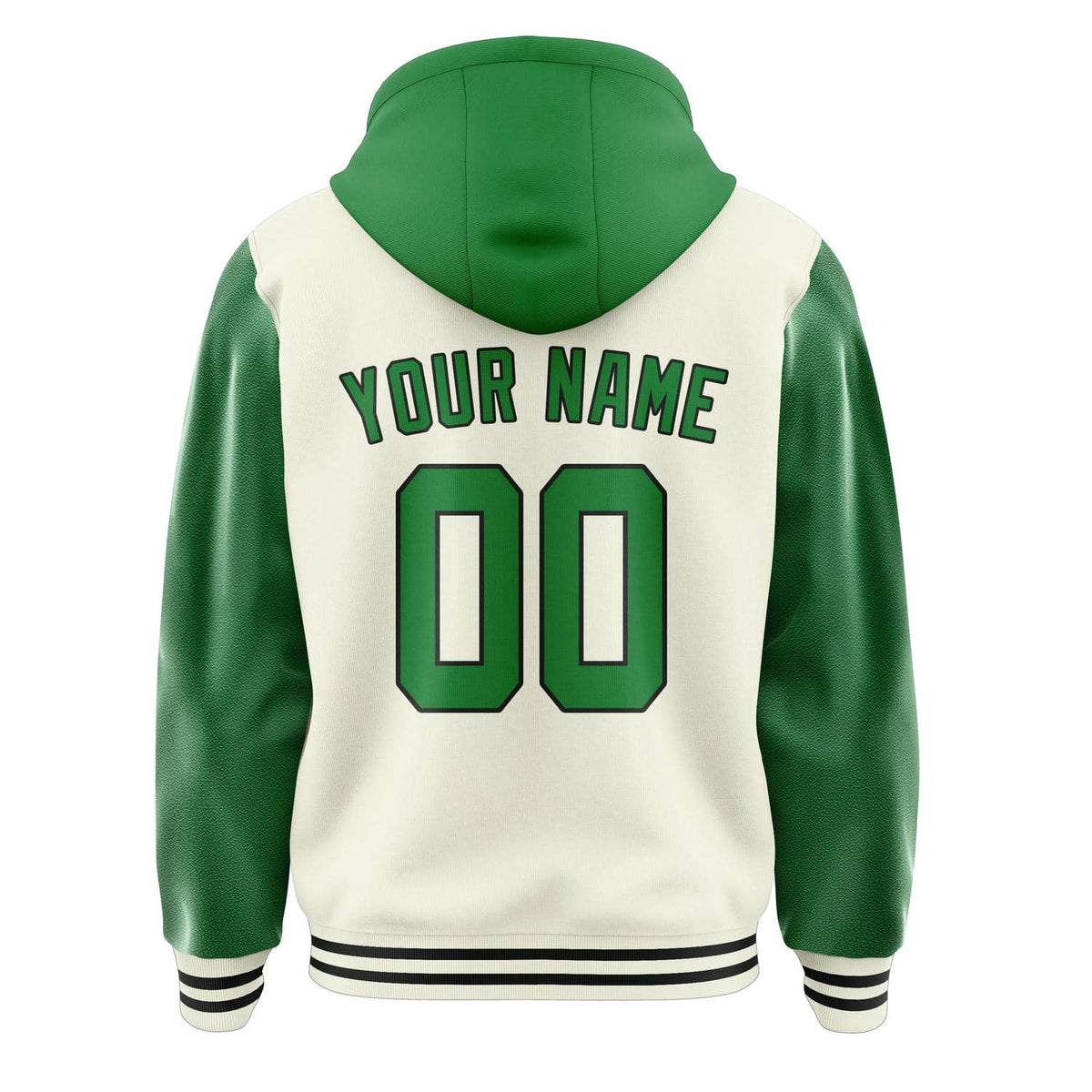 Cream & Emerald Green League Jacket