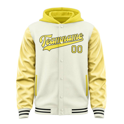 Cream & Light Yellow Bench Jacket