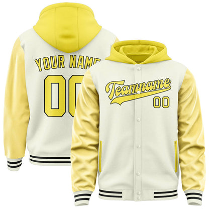 Cream & Light Yellow Bench Jacket