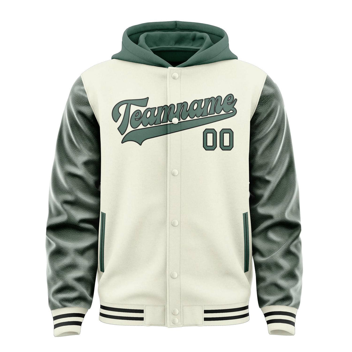 Cream & Blue Green Avenue Jacket