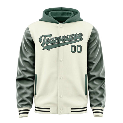 Cream & Blue Green Avenue Jacket