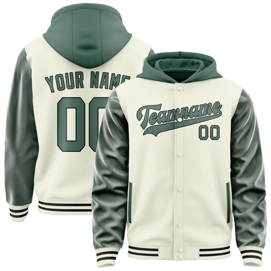 Cream & Blue Green Avenue Jacket