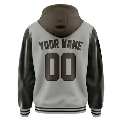 Gray & Brown Grandstand Jacket