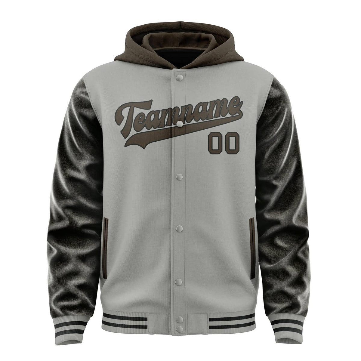 Gray & Brown Grandstand Jacket