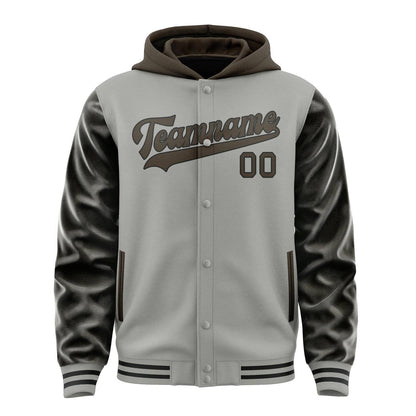 Gray & Brown Grandstand Jacket