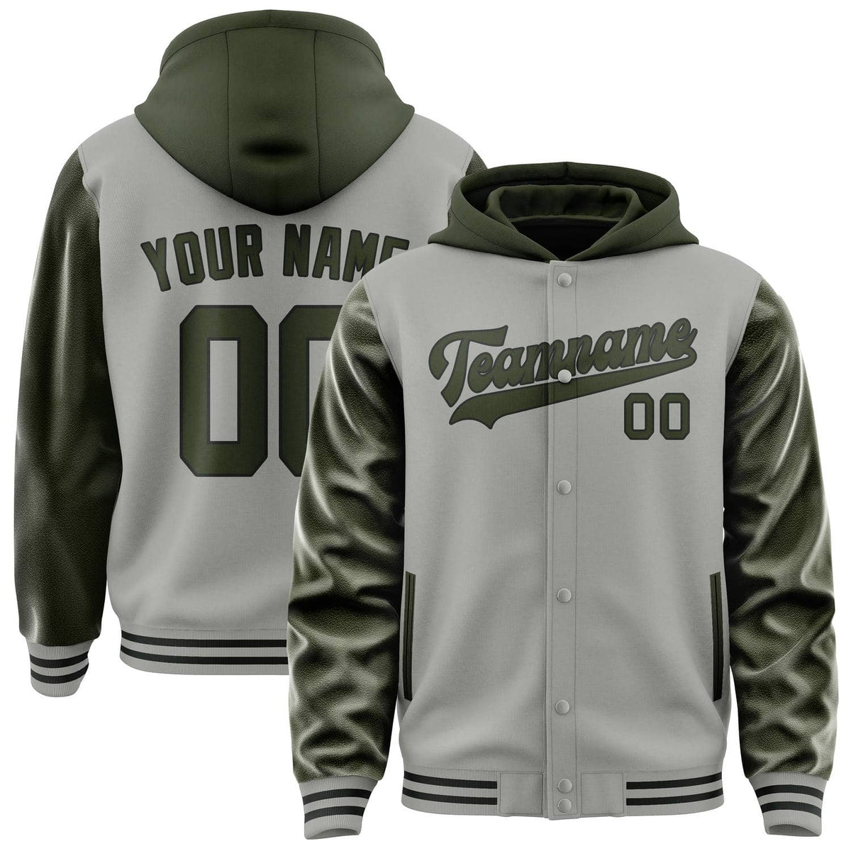 Gray & Olive Classic Jacket