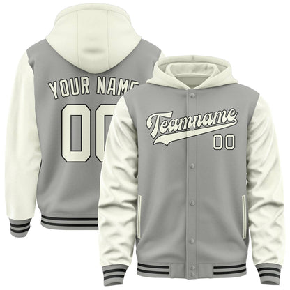 Gray & Cream Court Jacket