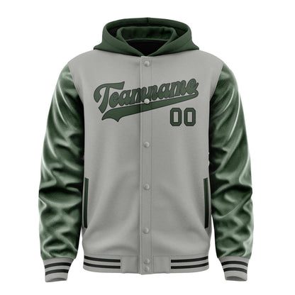 Gray & Dark Green Summit Jacket