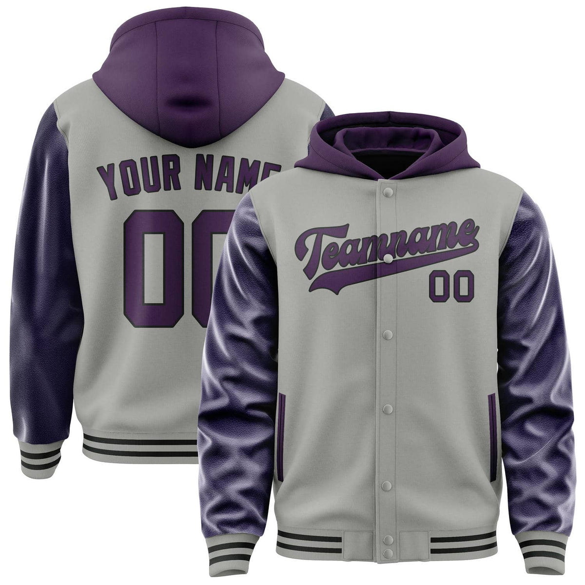 Gray & Purple Harbor Jacket